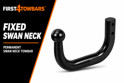 Fixed swan neck towbar